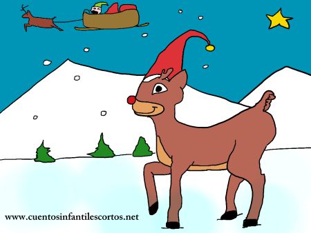 http://www.cuentosinfantilescortos.net/cuento-el-reno-sonador-de-santa-claus/