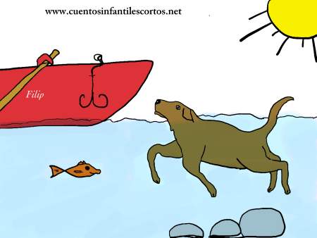 Cuentos cortos - Pluto el perro nadador