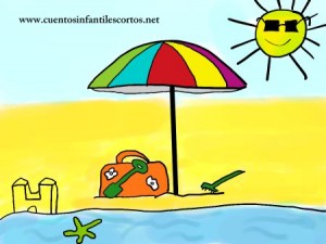 Cuentos infantiles - La sombrilla de la playa
