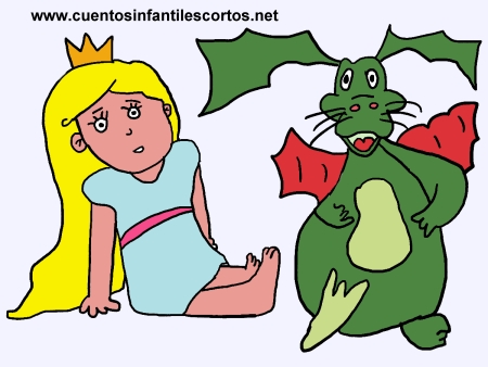Dibujos para colorear - la princesa y el dragon