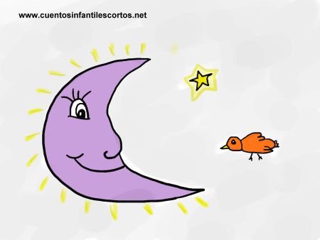 Cuentos infantiles - La luna y el pajaro