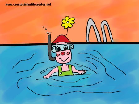 Cuentos infantiles - El Payaso nadador