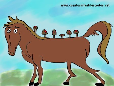 Cuentos infantiles - El caballo y las setas
